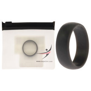Silicone Wedding Ring - Grey by ROQ for Men - 13 mm Ring